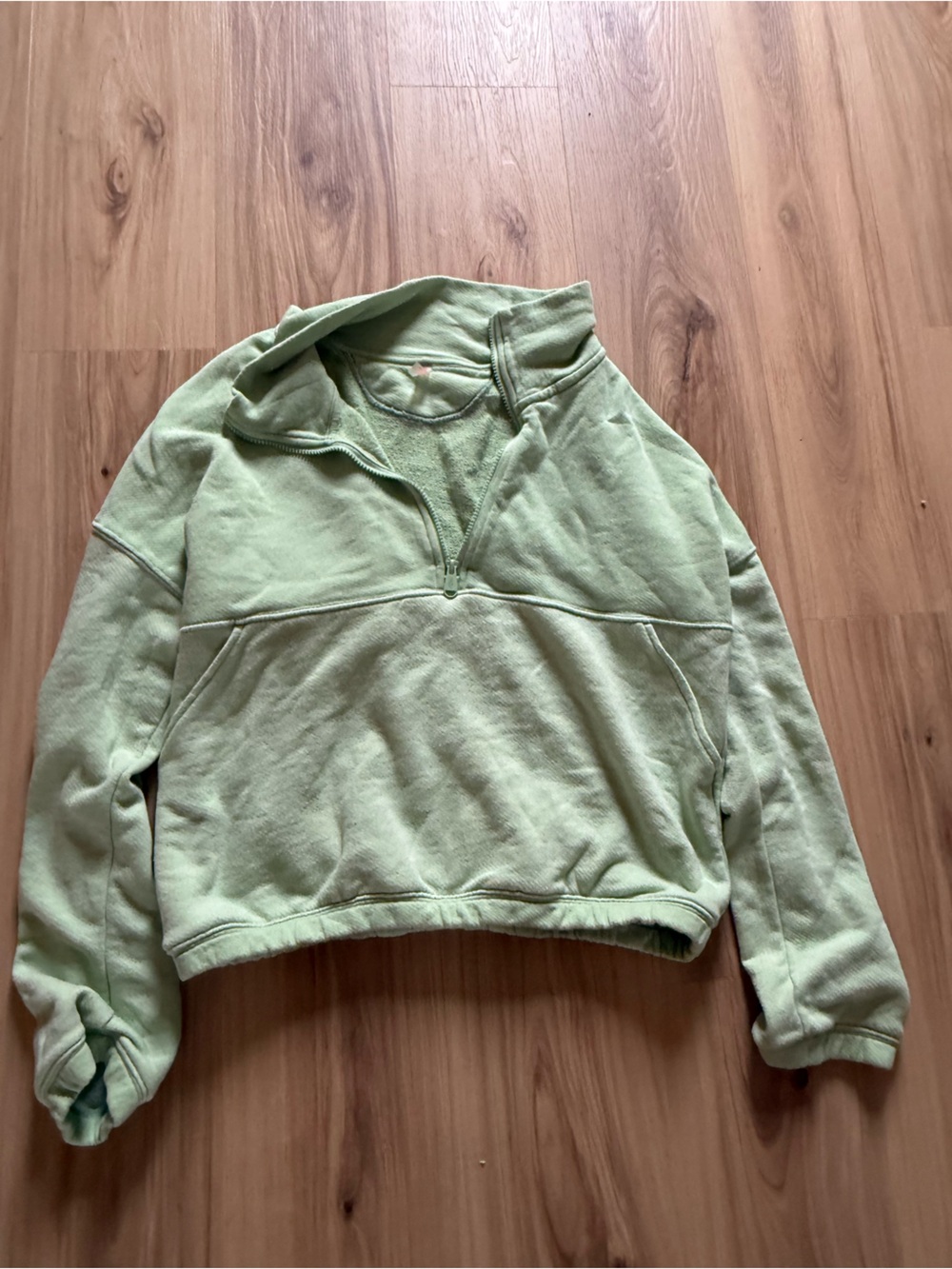 Free People quarter zip lightweight sweatshirt